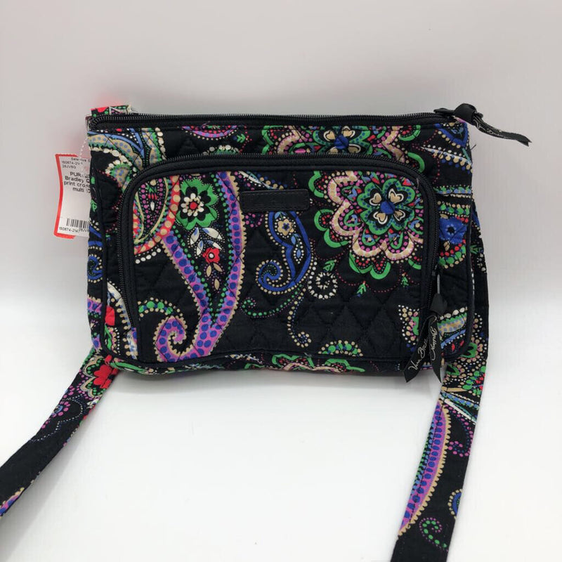 Quilted flo print crossbody