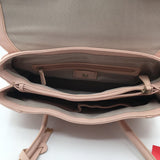 flap dual handle satchel