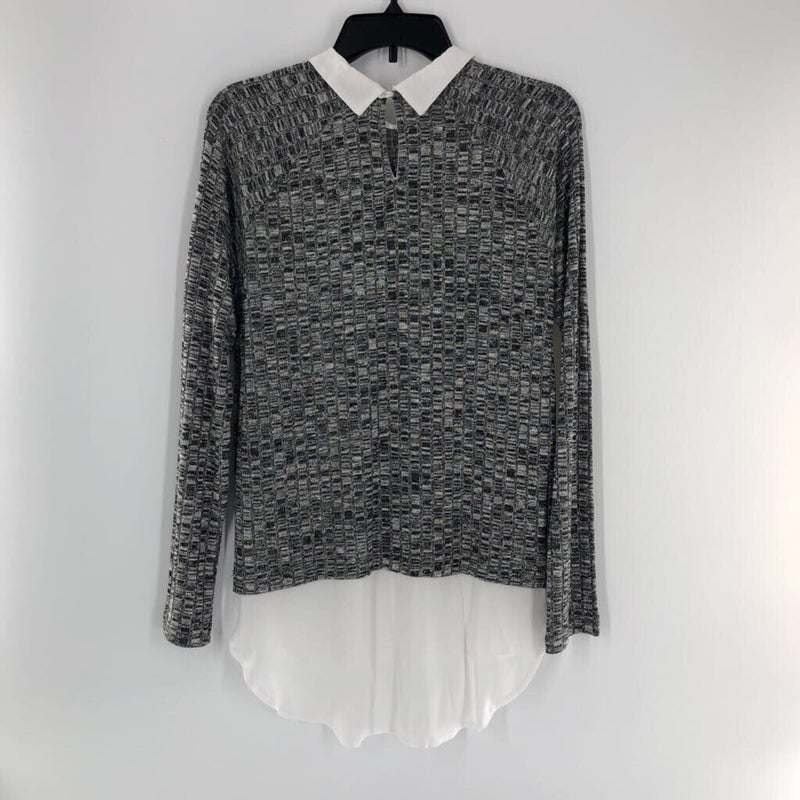 M Marled layered l/s top