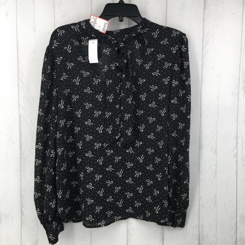 M Bow print l/s top