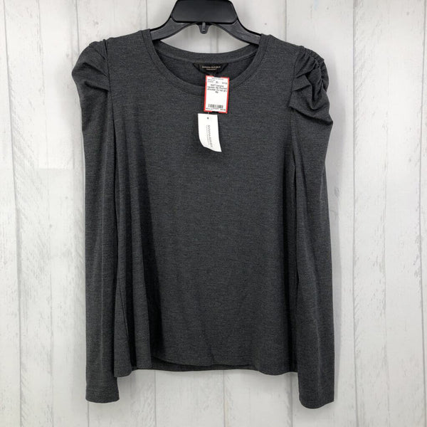 Mp Ruched shoulder l/s top