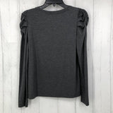 Mp Ruched shoulder l/s top