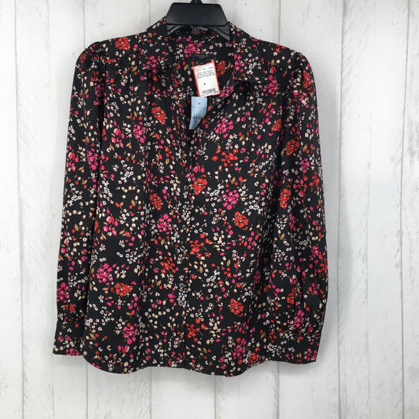 Sp Flo print button down l/s top