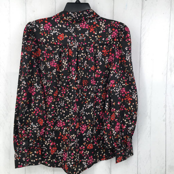 Sp Flo print button down l/s top