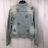 XL Star pattern jean jacket