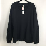 3X V-neck sweatshirt