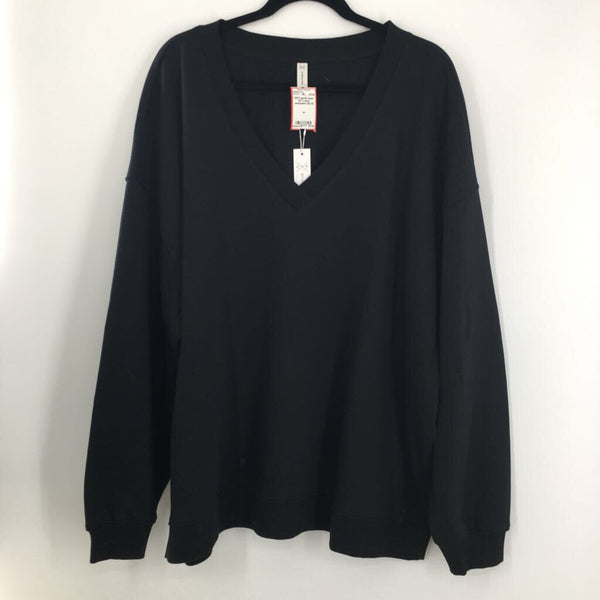 3X V-neck sweatshirt