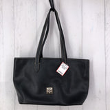 footed zip top tote