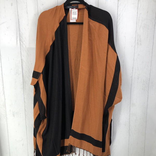 2X/3X Colorblock poncho