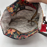 floral flap crossbody