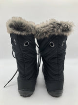 7.5 lace up faux fur boots