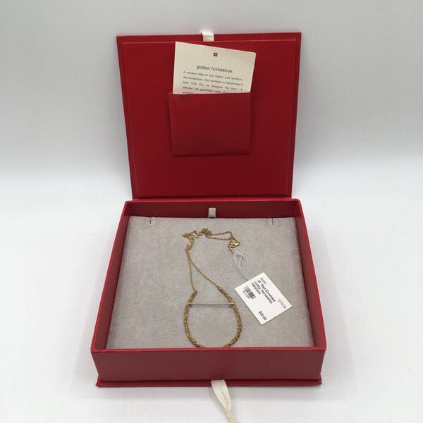 10" Red Envelope Lucky Horseshoe necklace