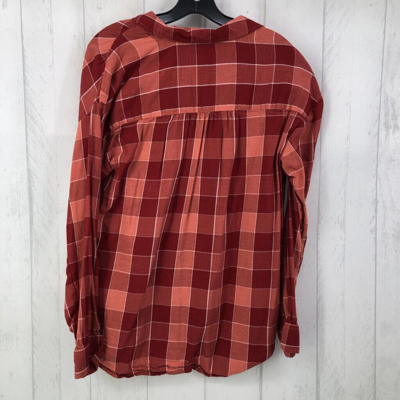 M Plaid button down l/s top