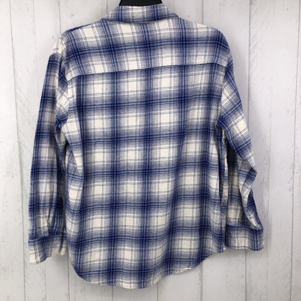 M Plaid button down l/s top