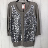 Xp Sequin 3/4 slv cardigan