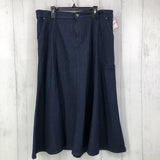 16 A-line denim skirt