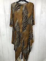 M/L Animal print 3/4 slv dress