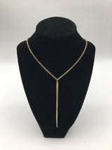 Pomina goldtone 15" necklace & earring set