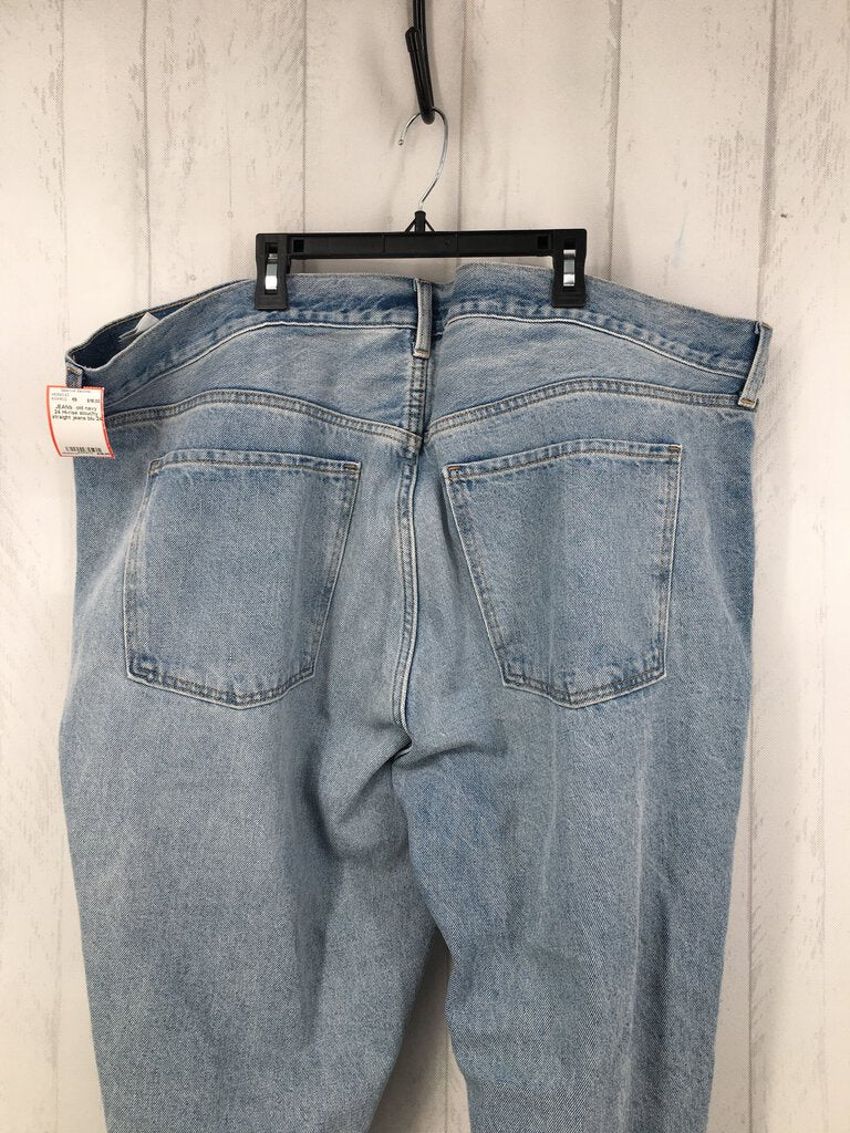 24 Hi-rise slouchy straight jeans