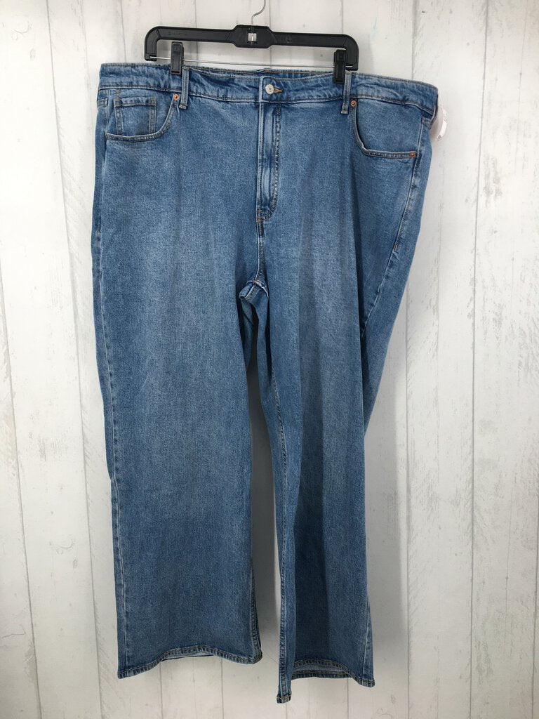 24 Extra hi-rise wide leg jeans