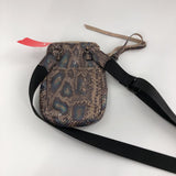 Small snakeskin print crossbody bag