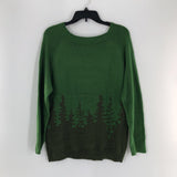 M Knit tree print sweater