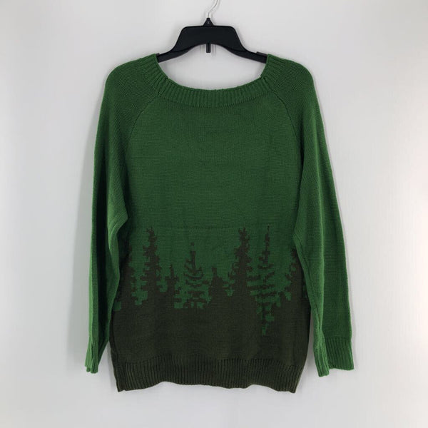 M Knit tree print sweater