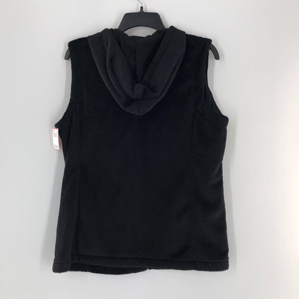 L Fleece zip up hooded vest