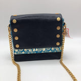 double flap studded crossbody