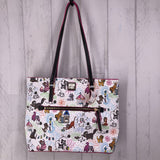 cats sketch shoppers tote