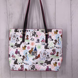 cats sketch shoppers tote