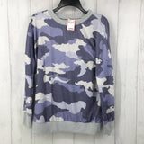 S Camo print l/s top