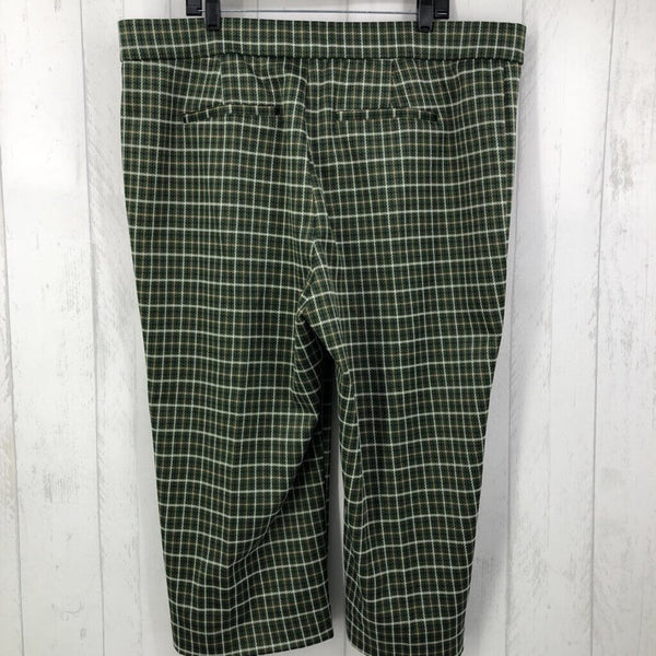 22P Plaid crop pants