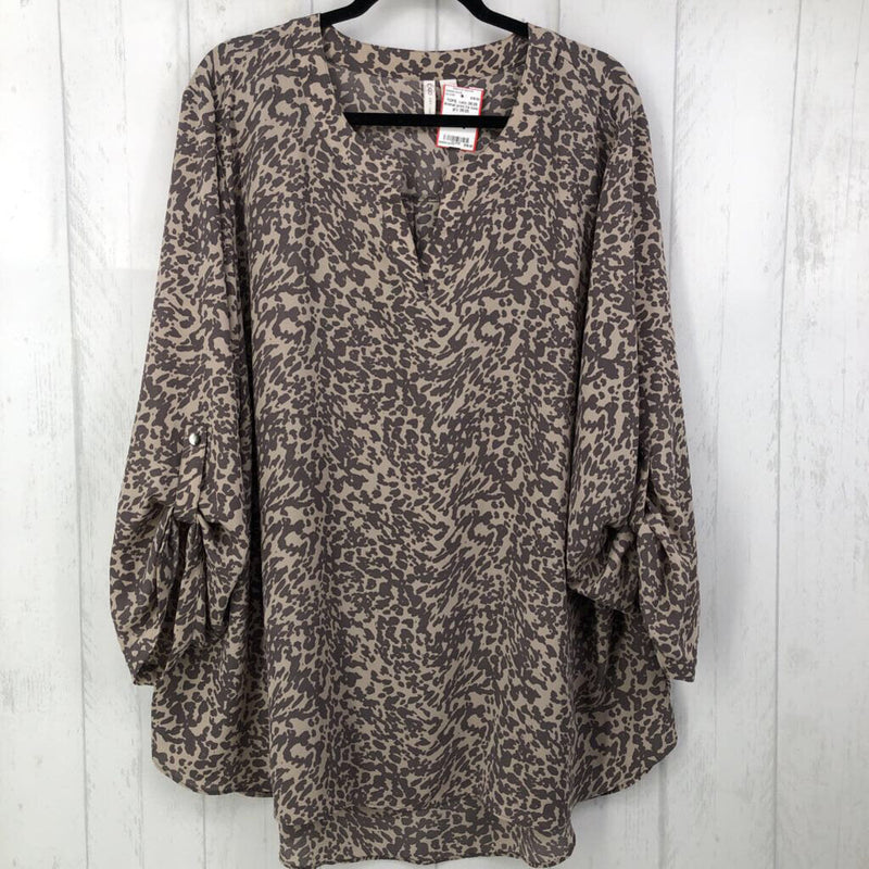 26/28 Animal print l/s tunic