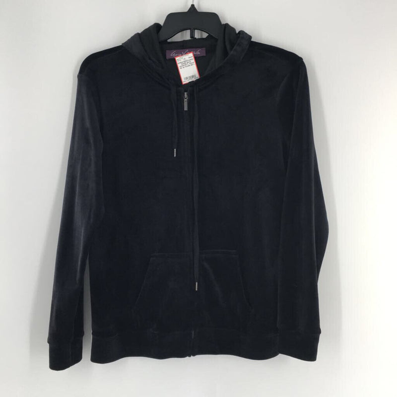 L Velvet zip up hoodie