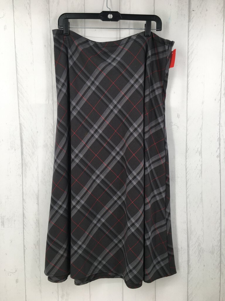 14 Plaid a-line skirt