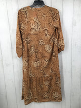 XS Snakeprint print 3/4 slv dress