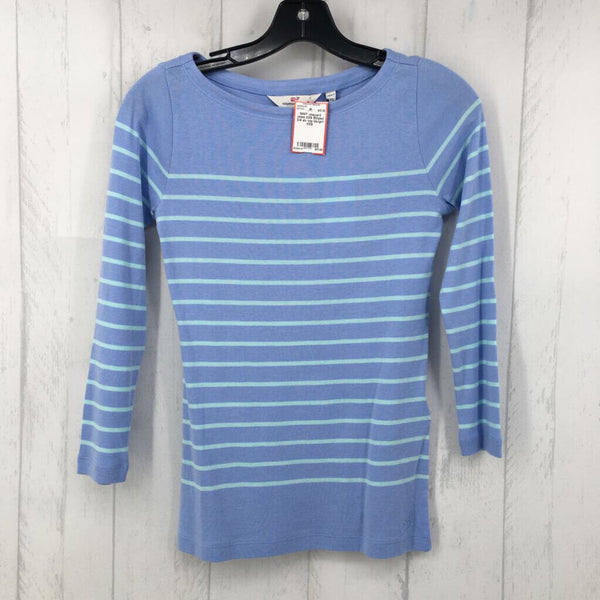 XXS Striped 3/4 slv top