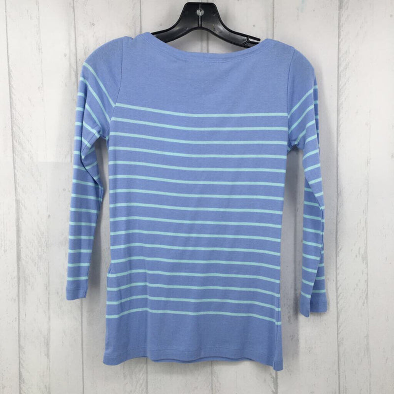 XXS Striped 3/4 slv top