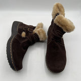 7.5 faux fur lined ankle boots