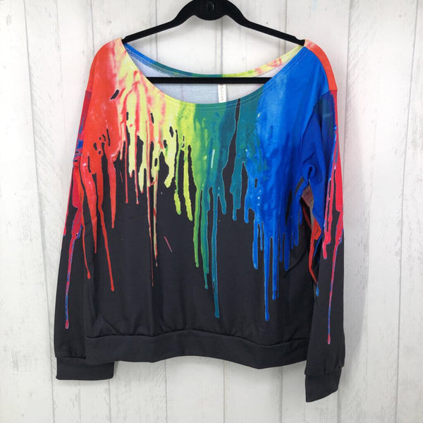 3XL Colordrip crewnwck top