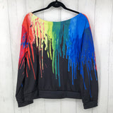 3XL Colordrip crewnwck top