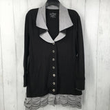 XL Tiered button front cardigan