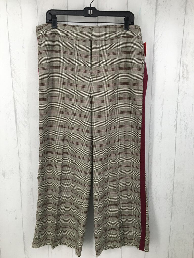 P16 Plaid pants w stripe