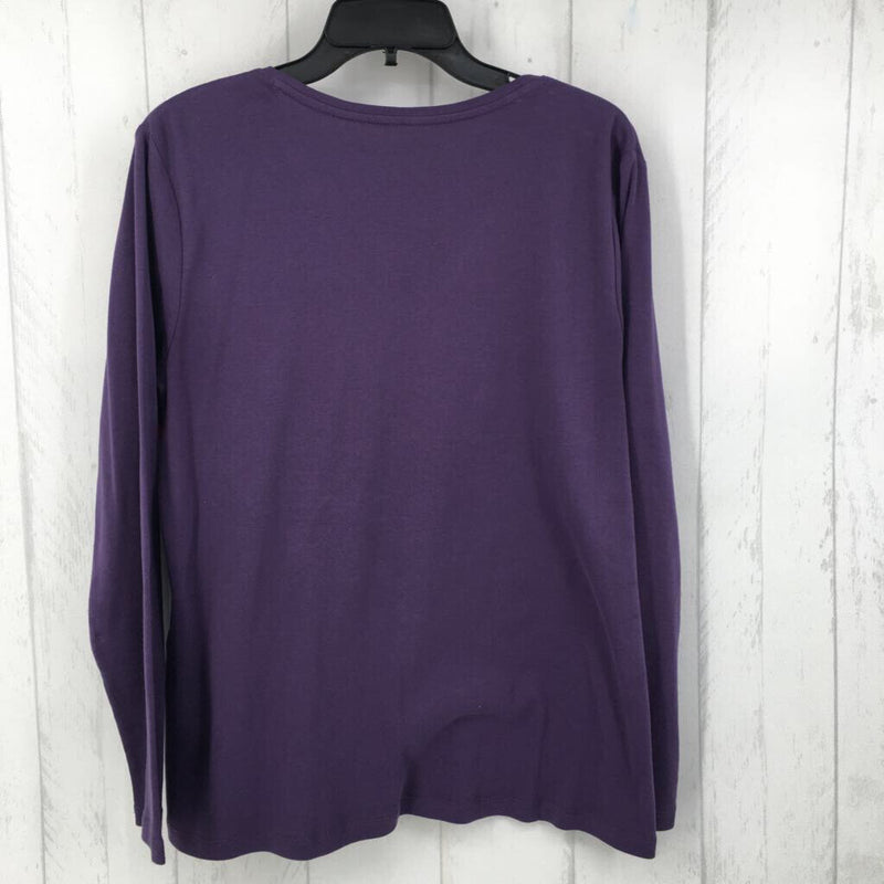 2(L) V-neck l/s top