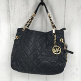 chain strap quilted shoulder bag