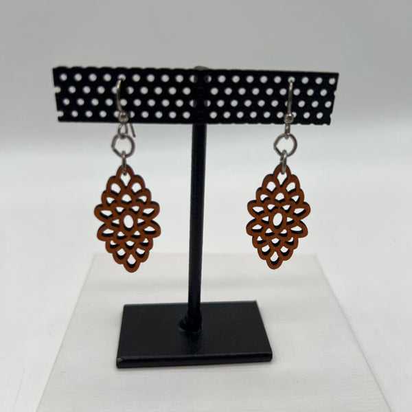 Wood blossom earrings