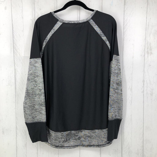 2XL Marled l/s top