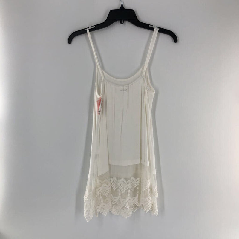 S Lace bottom layering tank