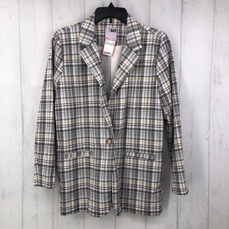 XS Plaid blazer